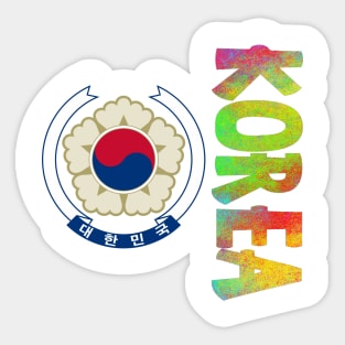 Korea (South Korea) Coat of Arms Design Sticker